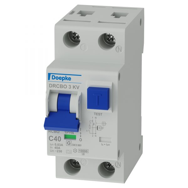 Aptomat RCBO 25A (1+N AC, 6kA/10kA-30mA) Chống quá tải & Chống giật