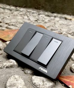 Bộ công tắc 4 x 1 chiều C5 gray Series