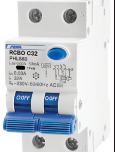 Aptomat RCBO (63A) PEHA- 2P- Chống quá tải & Chống giật
