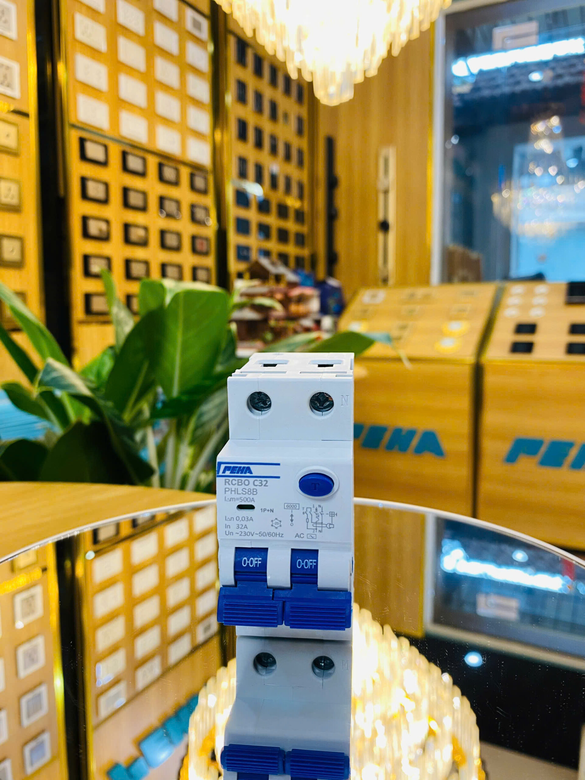 Aptomat RCBO (10A/16A/20A) PEHA- 2P- Chống quá tải & Chống giật - Ảnh 3
