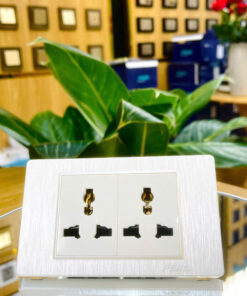 Bộ 2 ổ cắm 3 chấu PEHA - WHITE C1 SERIES C1.02OC3CM/M3L