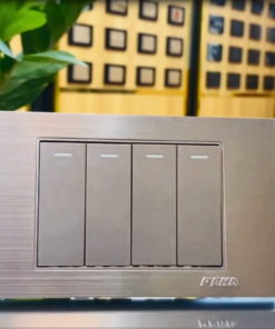 BỘ 4 CÔNG TẮC 1 CHIỀU cỡ S - NOVA ALUMINUM