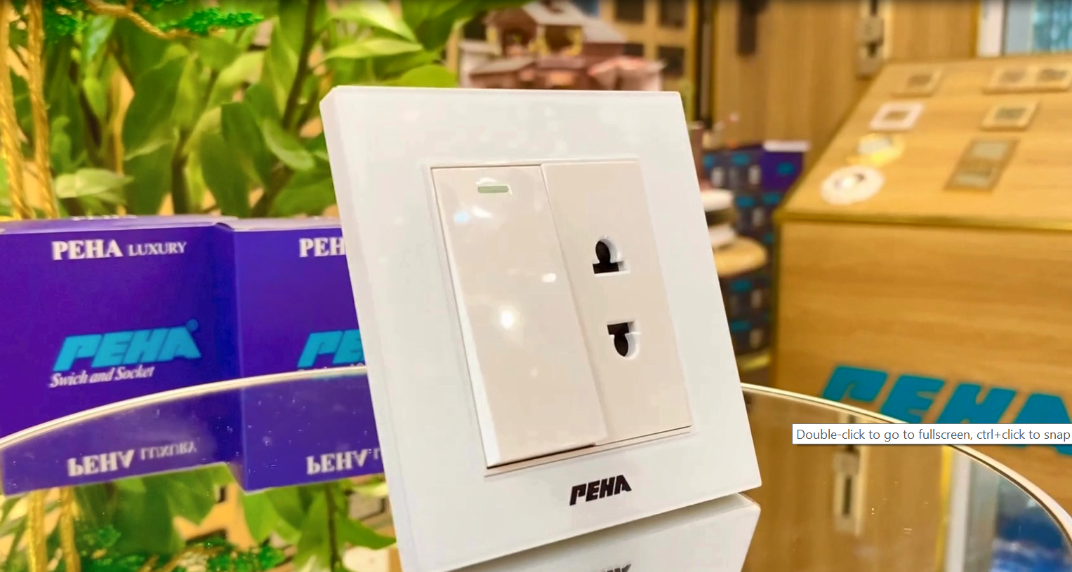 BỘ 1 CÔNG TẮC + 1 Ổ CẮM MẶT NẠ KÍNH CƯỜNG LỰC AURA 86 WHITE - Ảnh 2