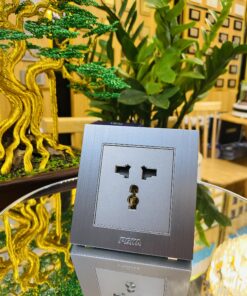 Bộ 1 ổ cắm đa năng 3 chấu – PEHA – NOVA ALUMINUM series